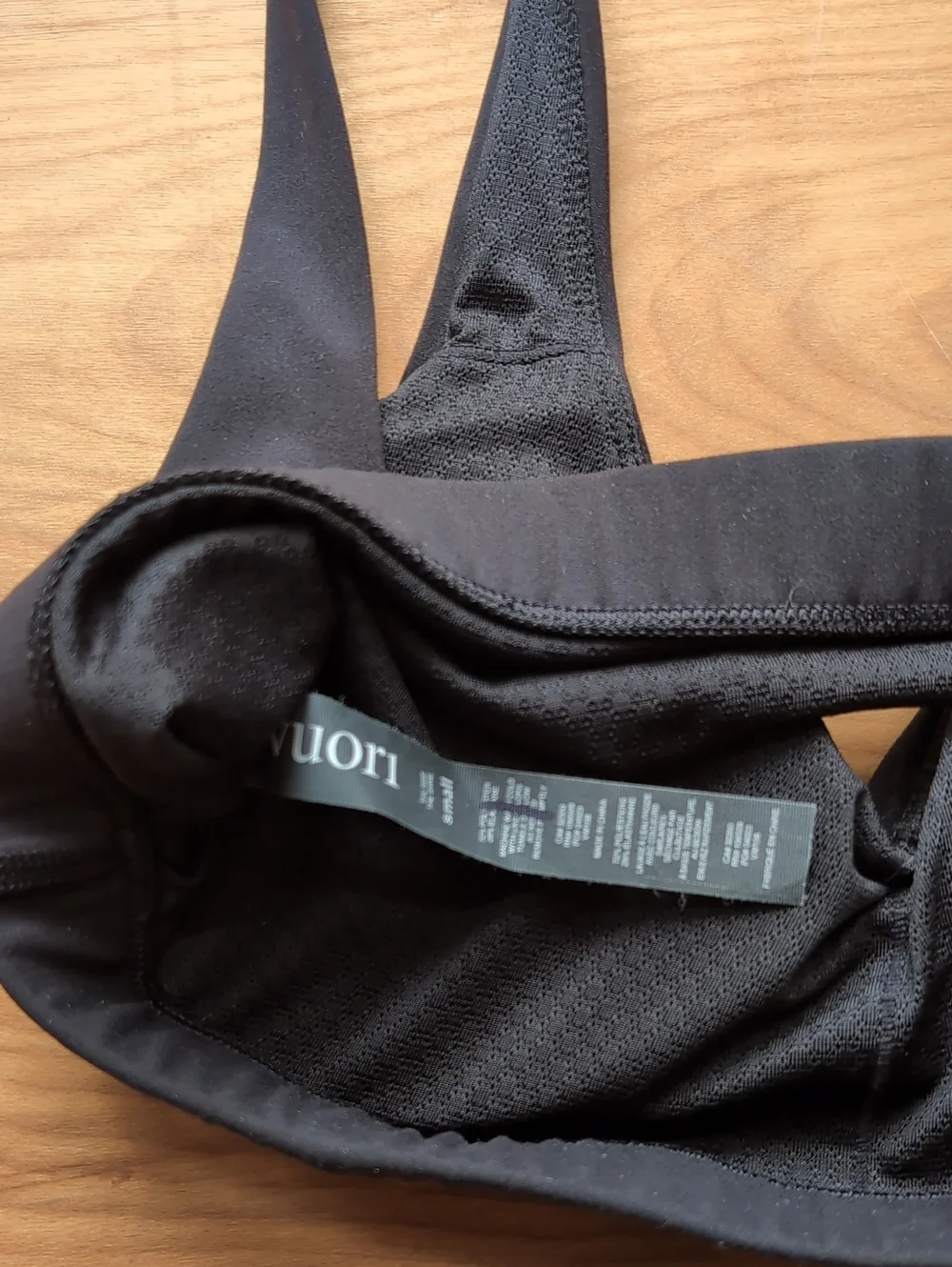 Vuori Black Sports Bra
